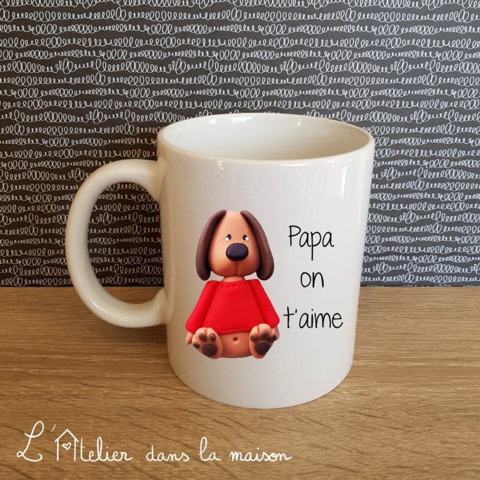 Tasse céramique chien personnalisable