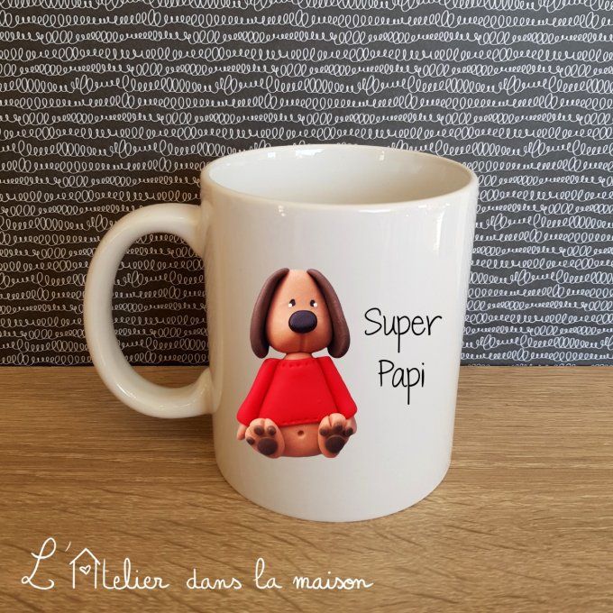 Tasse céramique chien personnalisable