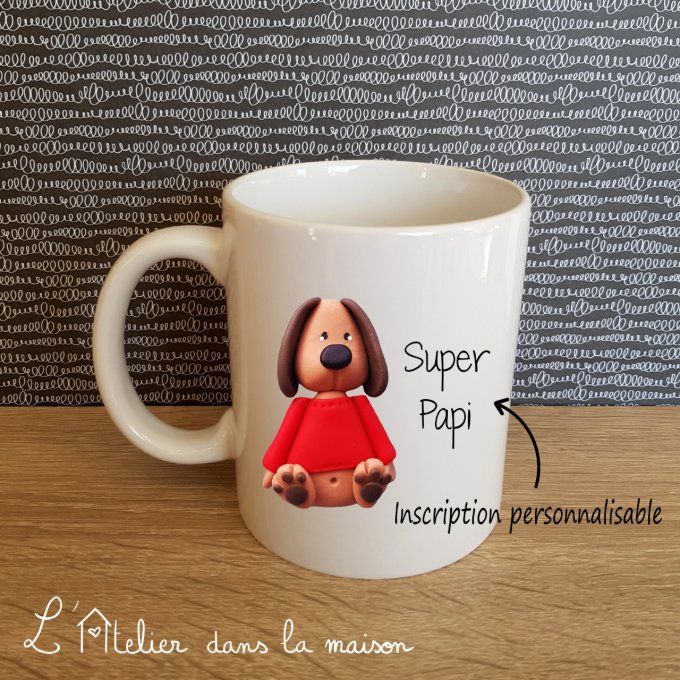 Tasse céramique chien personnalisable