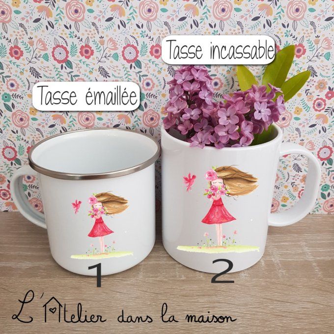 choix tasse fille oiseau