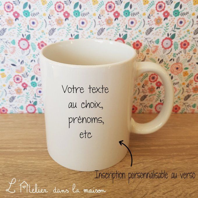 verso personnalisable tasse nounou