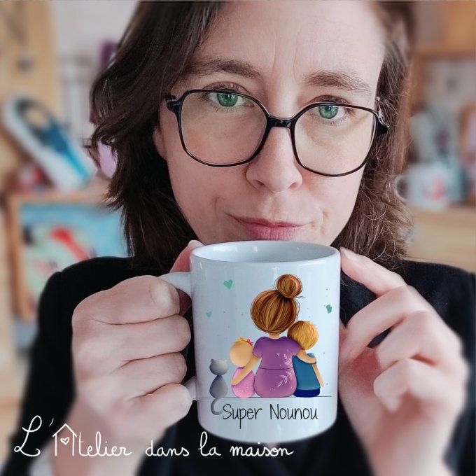 mug nounou en céramique