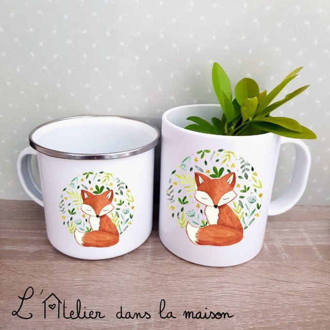 Tasses renard cadeau de naissance