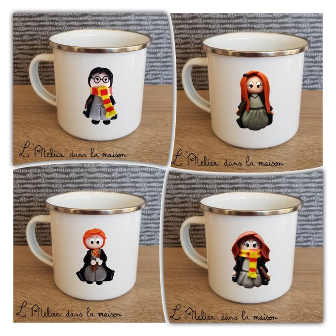 tasse métal vintage inspiration Harry Potter