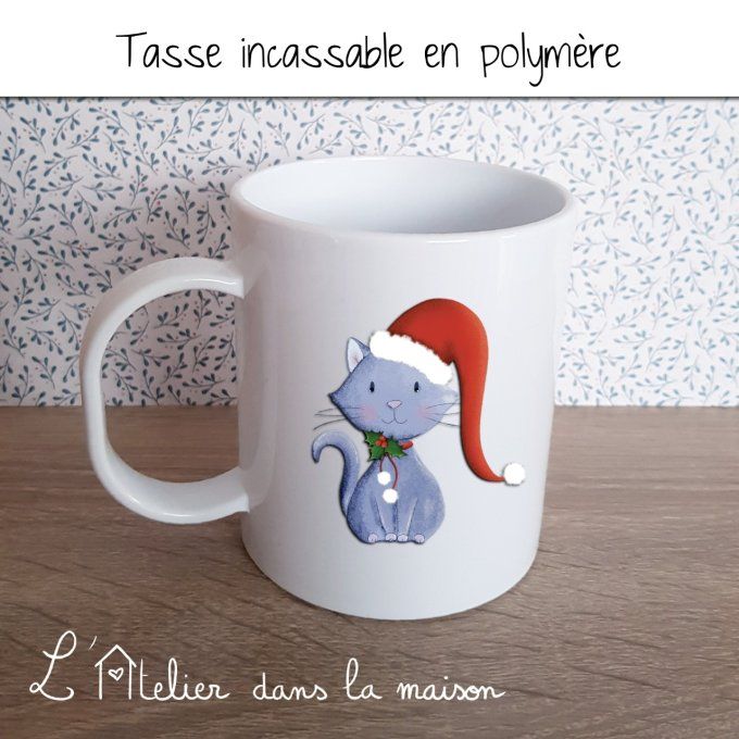 Tasse incassable de Noël personnalisable