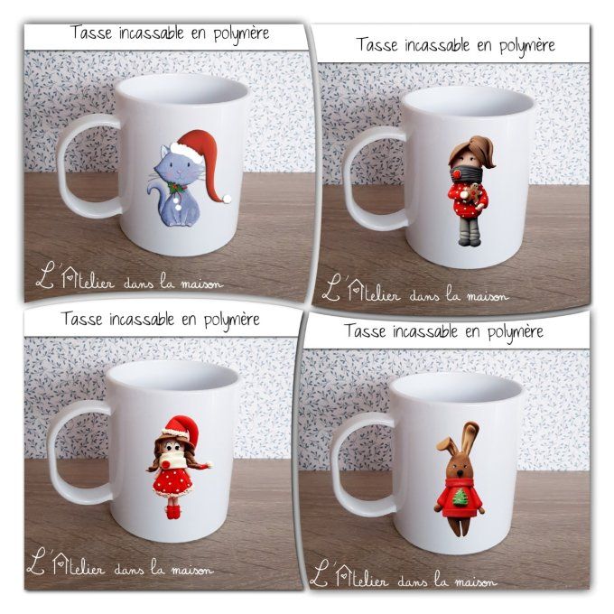 tasse incassable de noel