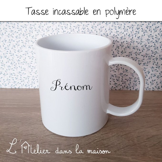 Tasse incassable de Noël personnalisable