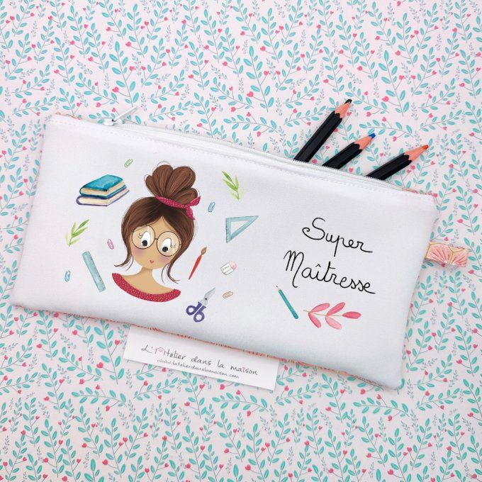 Trousse Super Maitresse, cousue main