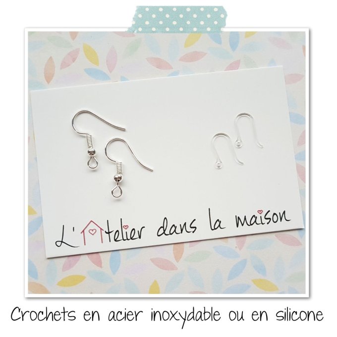 Choix crochet acier inoxydable ou silicone pour les boucles