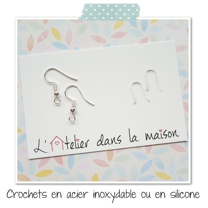Boucles gnomes de noël verts et rouges