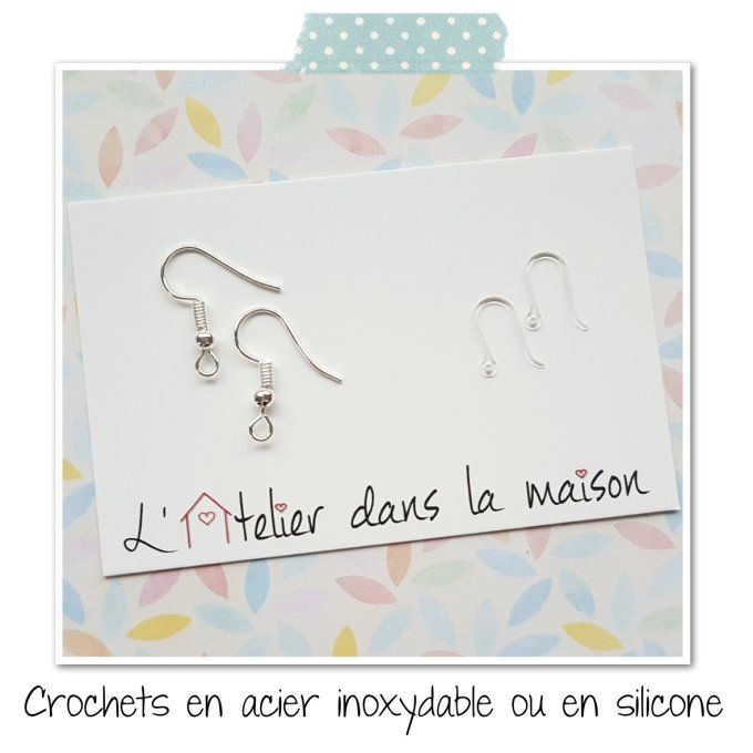 crochets acier ou silicone zéro allergies