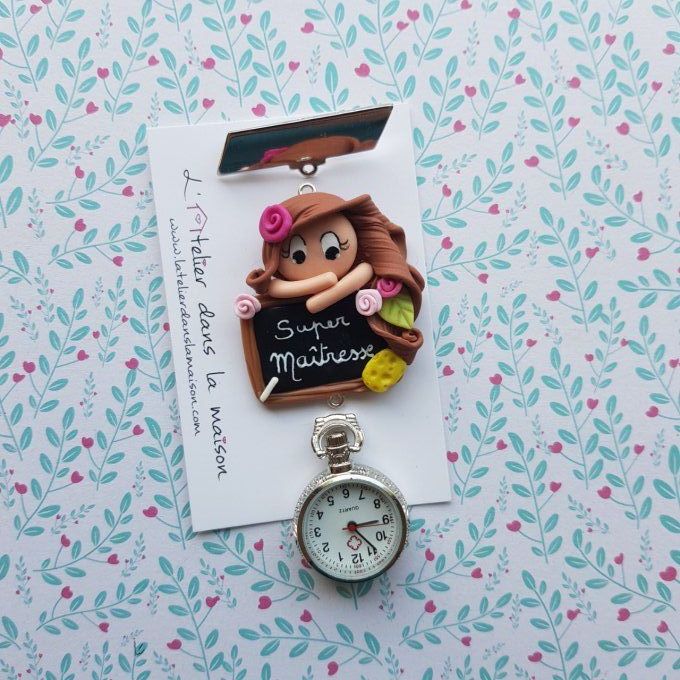 Montre de poche Super Maitresse