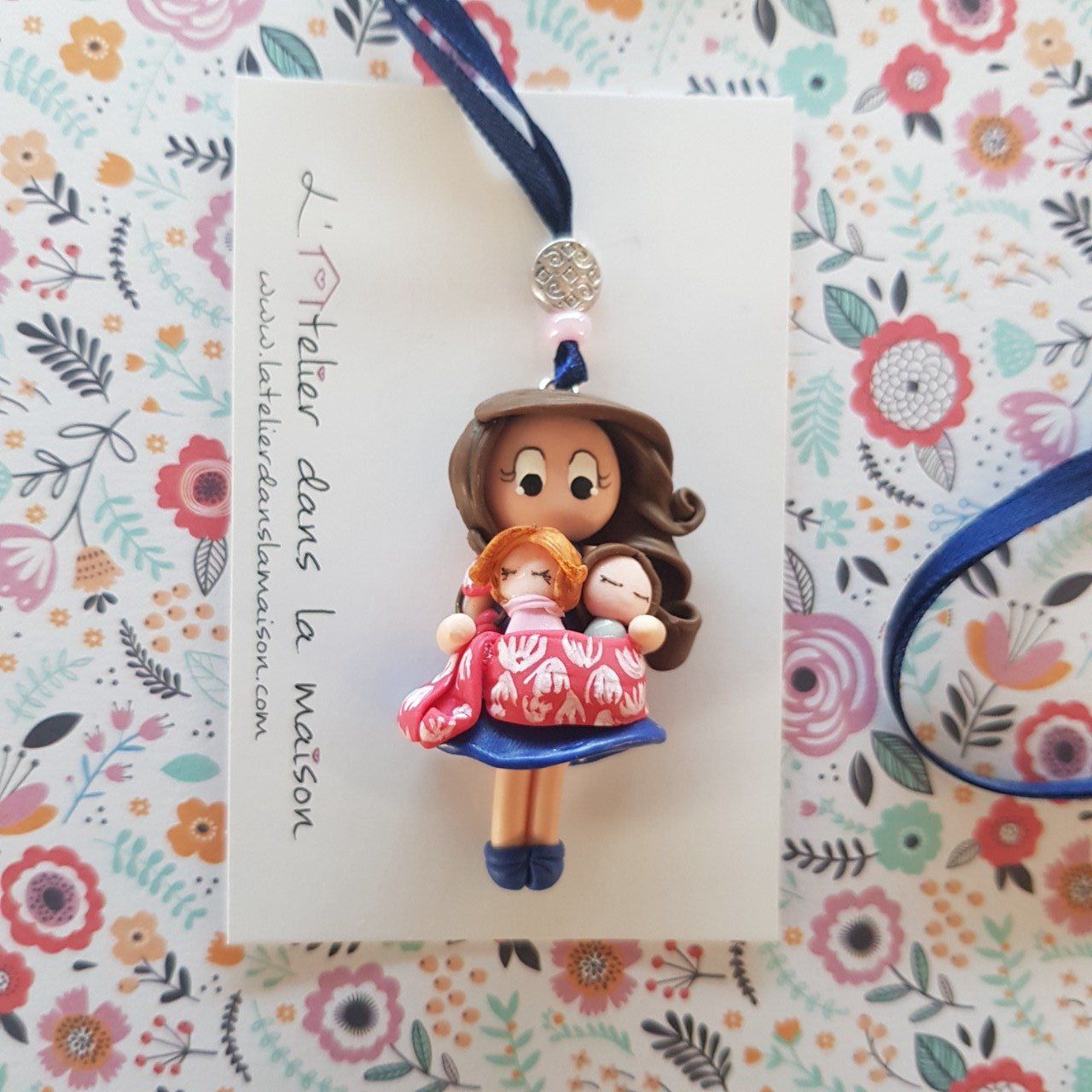 Collier souvenir de portage double