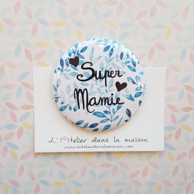 Magnet ou miroir de poche Mamie