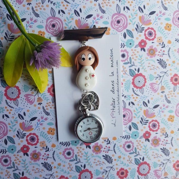 montre infirmière cadeau personnalisable