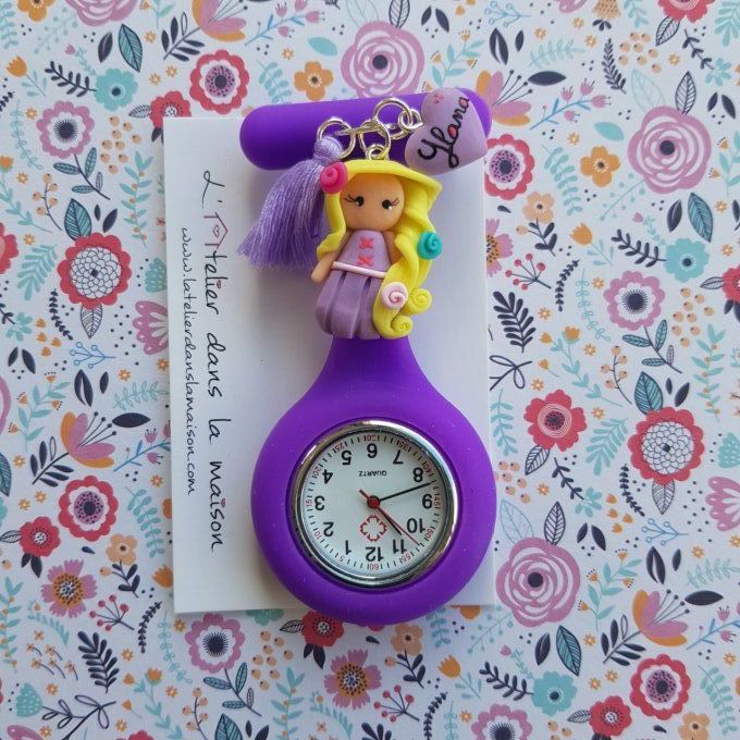 montre silicone princesse personnel soignant