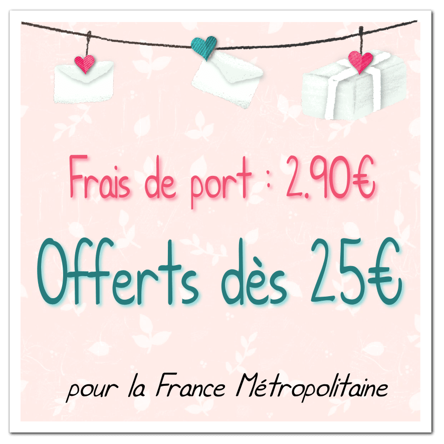 Frais de port offerts dès 39€