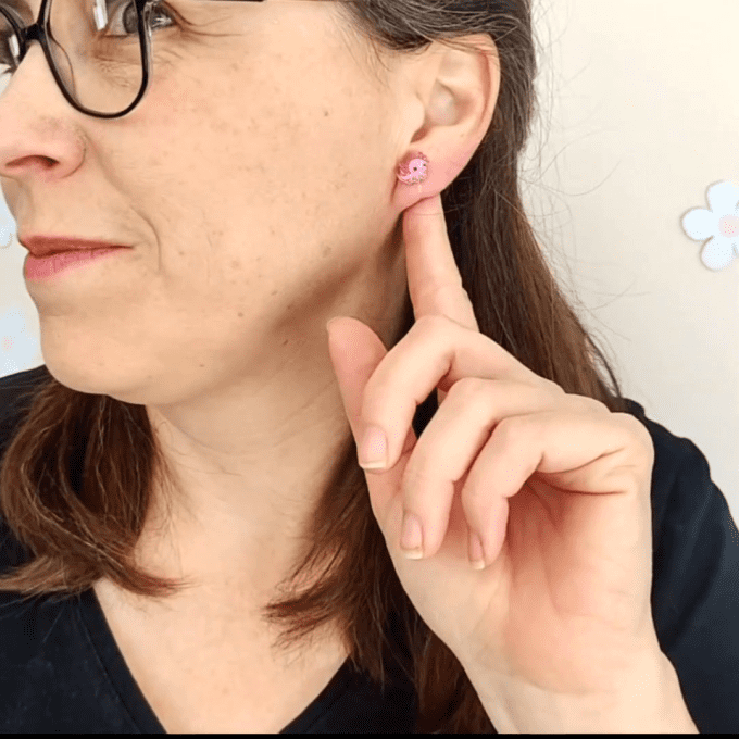 boucles clips sans perçage axolotl