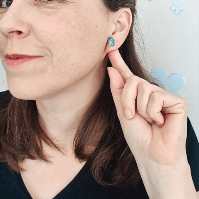 Clip enfant licorne pour oreille non percées
