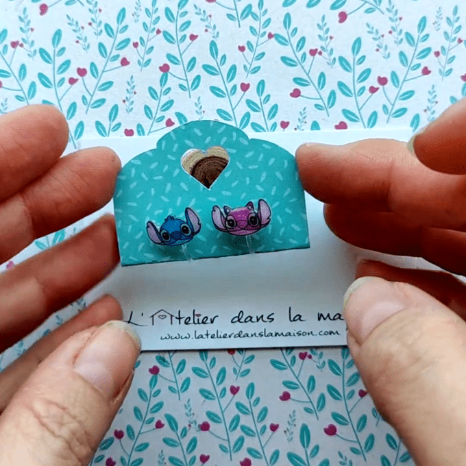 boucles sans perçage enfant stitch