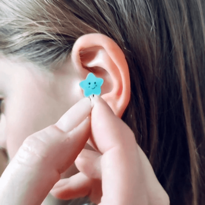 clip enfant étoile pour oreilles non percées